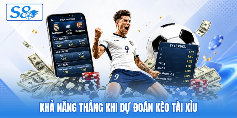 Khả năng thắng khi dự đoán kèo tài xỉu Khả năng thắng khi dự đoán kèo tài xỉu