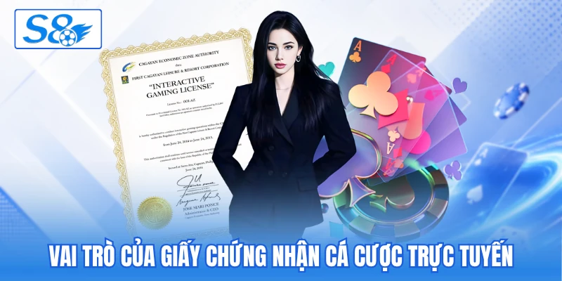 Vai trò của giấy chứng nhận cá cược trực tuyến Vai trò của giấy chứng nhận cá cược trực tuyến